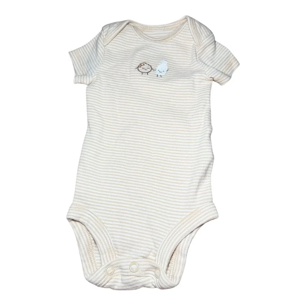 Cottagecore‎ Carter's Bodysuit Set NB Newborn Multicolor Animal Cookies Clouds